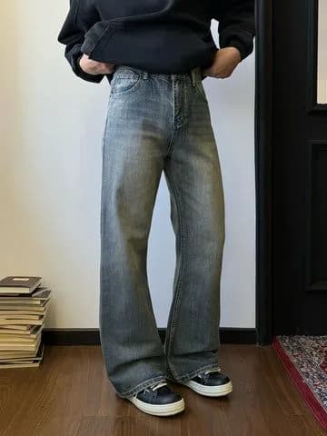 Эрэгтэй "Vintage Wide-Leg" Өргөн Өмд