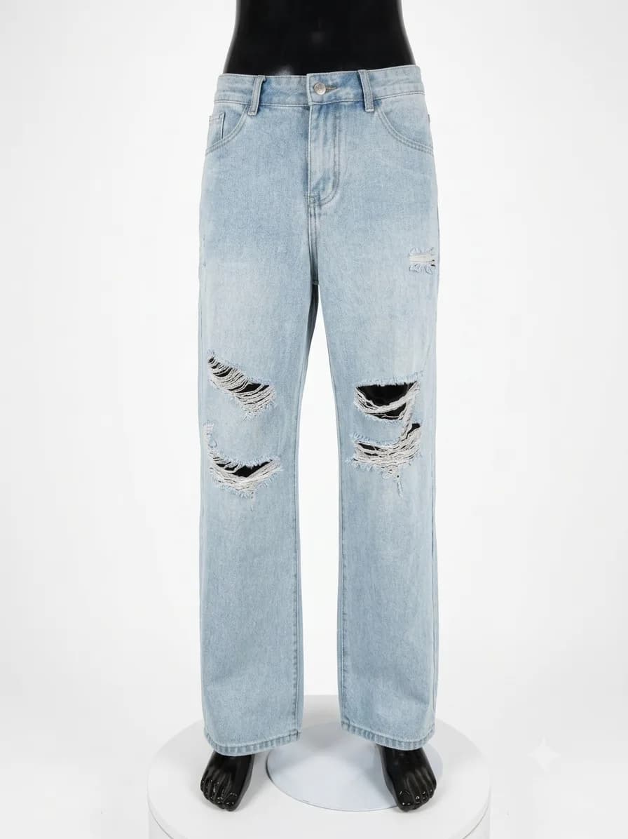 Эрэгтэй "Street Vibe" Уранхай Сул Жинс (Light Blue)