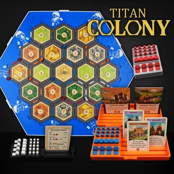 Altan Avdar - 3D Хэвлэмэл Catan Kit / Тоглоомын зохион байгуулагч суурь