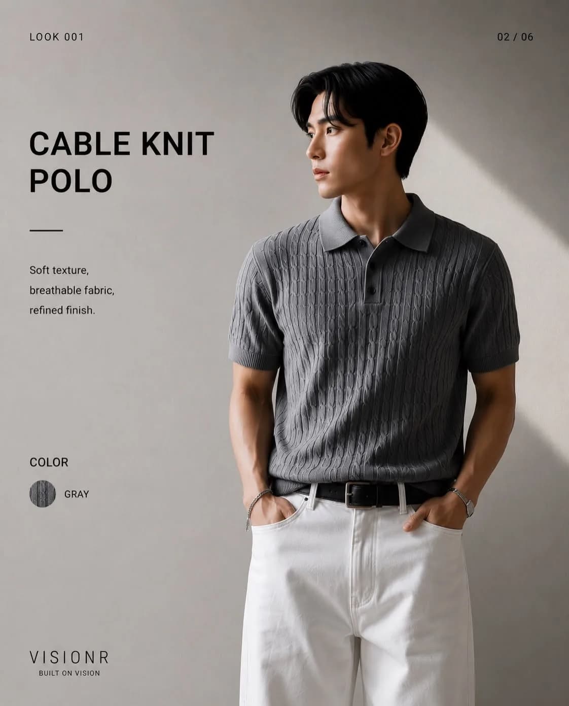 The Cable Knit Polo